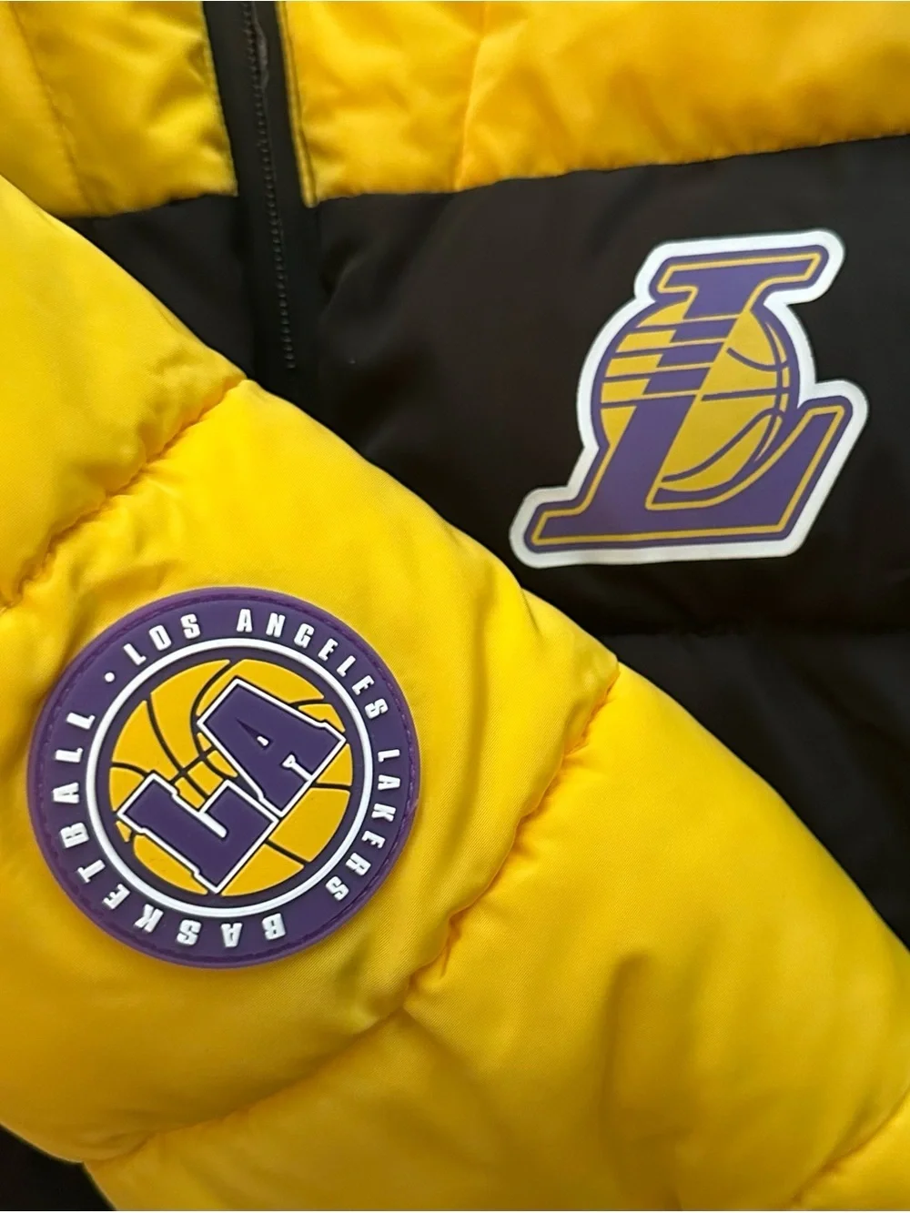 Primark NBA Los Angeles Lakers Kids 6-7 Puffer Jacket Coat Basketball Lebron
